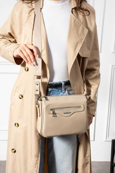 WİKİDAYS.S MODA TRENDİ حقيبة كتف ASL714 باللون البيج