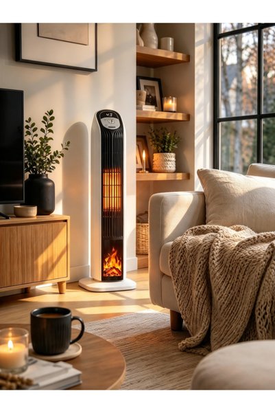Marsstar MS-240 Kumandalı PTC Seramik Fanlı Elektrikli Isıtıcı 2000W