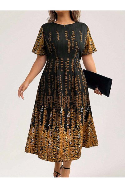 Sheya Rochie midi, mix culori