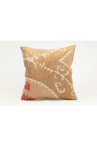 Kilim Whole Sale غطاء وسادة مصنوع من قماش سوزاني الأوزبكي، مقاس 40×40 سم