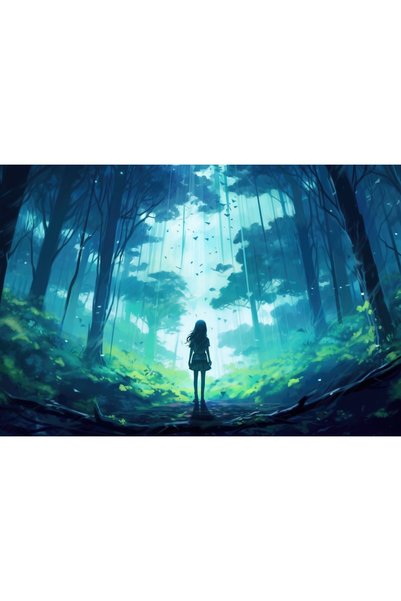 OEM Poster When You Walk Alone In Forest, 61x90 cm, poster10286