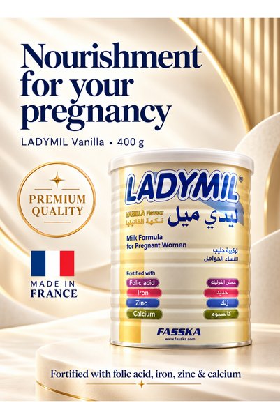 FASSKA LADYMIL Vanilla Fortified Milk Formula for Pregnant Women, Pregnancy N...