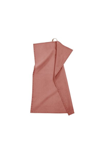 TISECO Set of 3 kitchen towels, cotton, 50x70 cm, "Myrna", Rust -