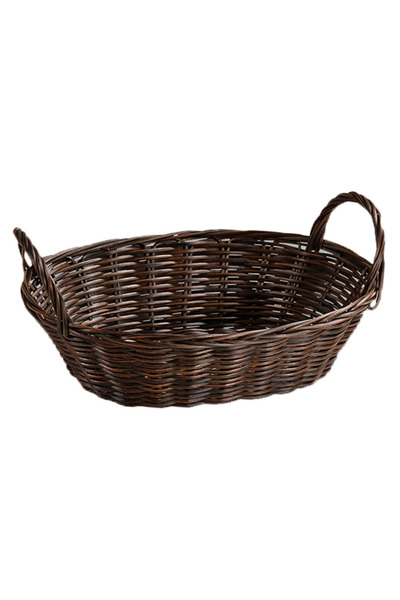 Kesper Oval bread basket, plastic, 29 x 18 cm, Brown -