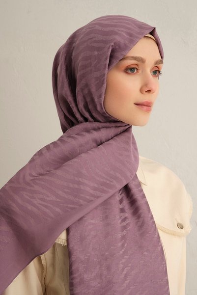 Armine Shawl Modern Stylish Daily Use Lila Pamora Shawl 42 1.1004.2100 Lila