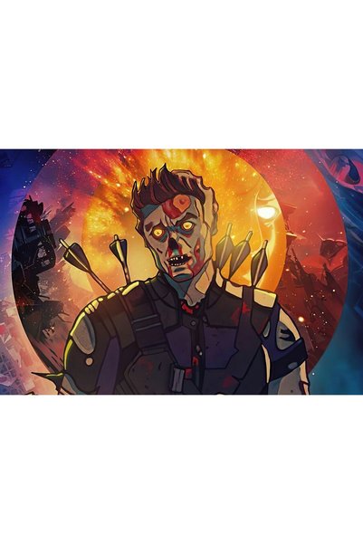 OEM Poster Hawkeye X Zombie What If 4k, 61x90 cm, poster10679