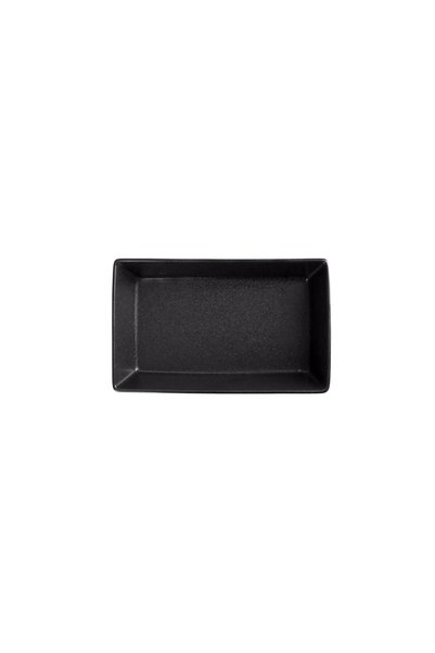 Porland Breakfast plate, porcelain, 13 × 8.5 cm, black, "Seasons" -