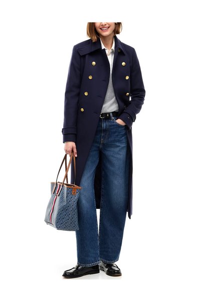 Tommy Hilfiger Γυναικείο Παλτό Navy Μπλε WW0WW51554-C1G
