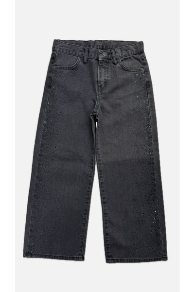 ADA YILDIZ KİDS Girl's Stoned Jean Pants Gray 6/10 Years