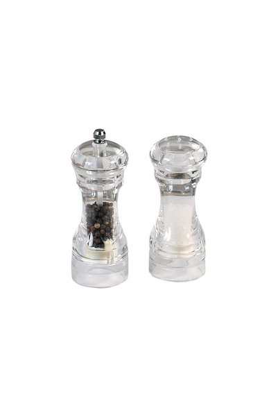 Kesper Set of pepper grinder and salt shaker, 14 cm, acrylic -