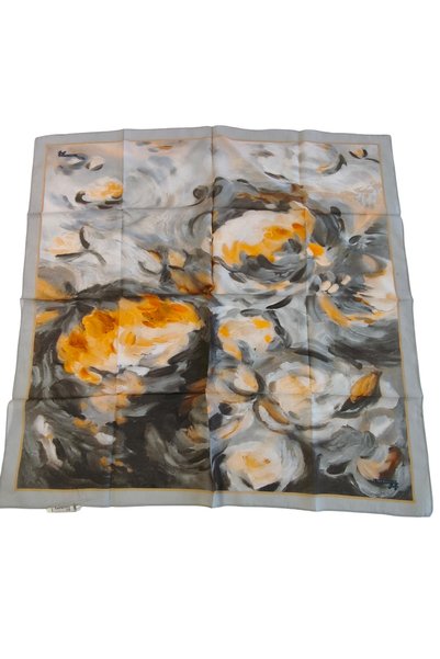 Emproyal Printed Lora Scarf 9603 7052 Stone Abstract Pattern