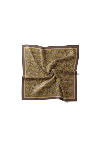 Emproyal Printed Velune Scarf 07 7091 Brown Leopard Pattern