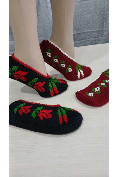 Papatyam 38 39 Tunisian Workmanship Dowry Booties