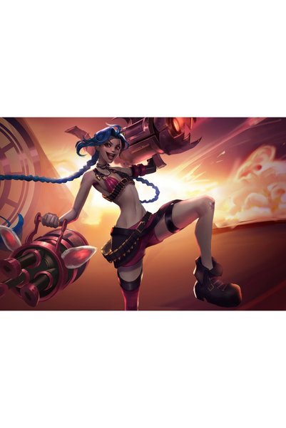 OEM Poster Jinx League Of Legends Eroina în Scut, 61x90 cm, poster11269