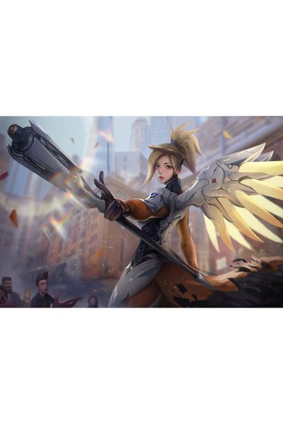 OEM Αφίσα The Mercy Overwatch 4k Εικονογράφηση, 61x90 εκ., poster11649