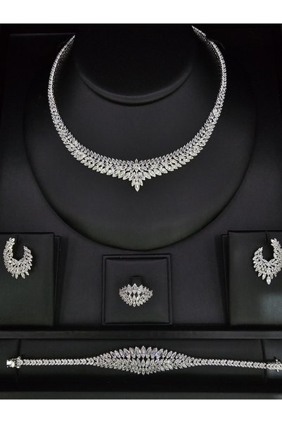 Generic Brand Women's Zircon Accessories Set