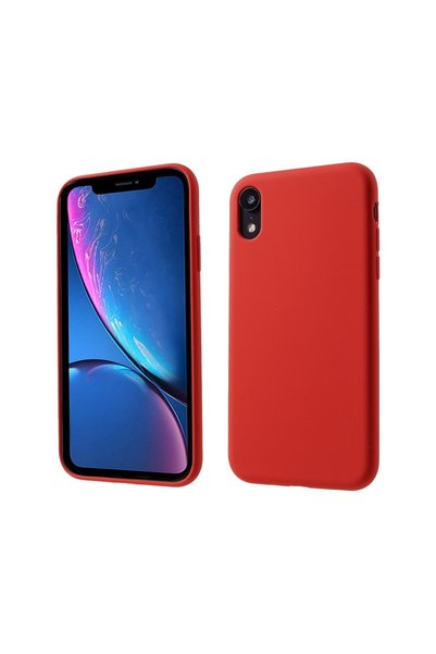 OEM Husă Apple iPhone XR Liquid Silicone, Protecție Antișoc, Roșu