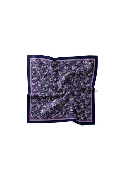 Emproyal Printed Velune Scarf 07 09 Purple Leopard Pattern