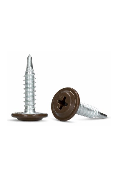 Prallco Set of 500 pcs Washer head self-drilling screw 4.2x13 mm RAL8019