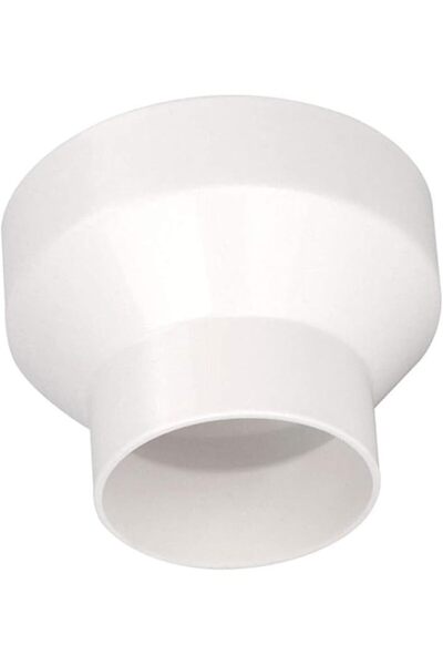 GOWENIC 8 to 6 Inch Duct Reducer ABS Plastic Round Duct Pipe Adapter for Bath...