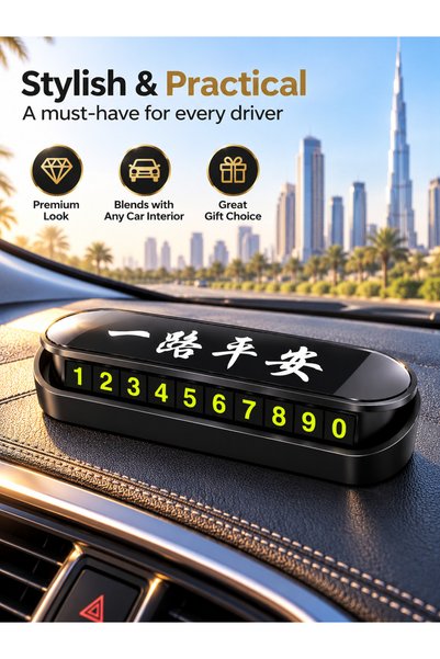 Generic Brand Car Parking Number Plate, Magnetic Temporary Display with Hidde...