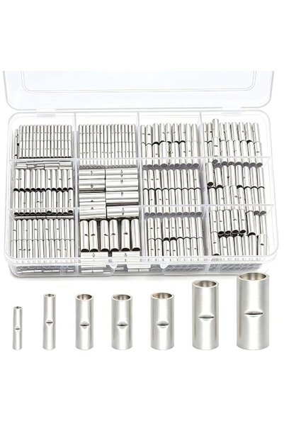 TERRIFI مجموعة موصلات طرفية غير معزولة 284P، مقاس 26-6AWG، طرفية نحاسية حمراء...