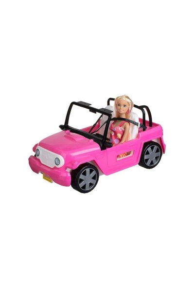 Jumbo Pink Off-Road Vehicle Toy with Dummy Doll