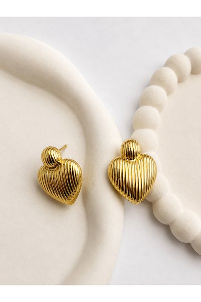 KADIN ÇELİK GOLD KÜPE