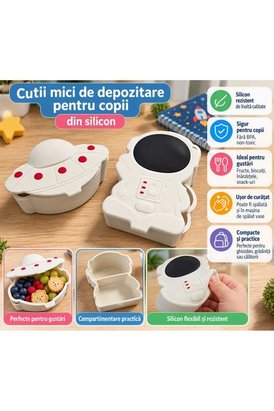 CROFTON Set of 2 Silicone Kids Storage Boxes