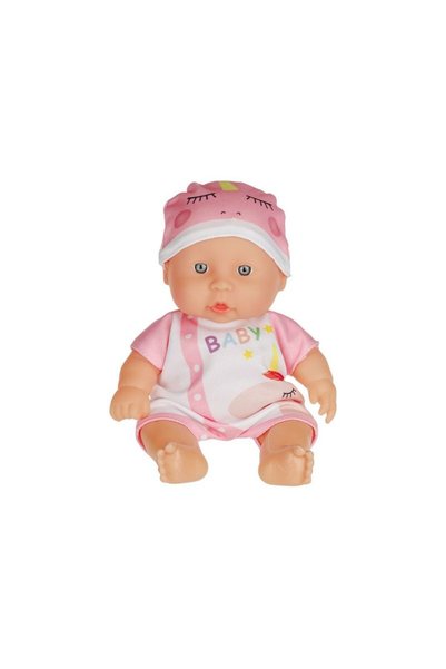 Jumbo Baby Doll with Pink and White Unicorn Jumpsuit 22cm