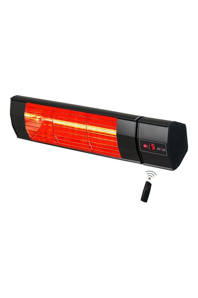 Halogen Black Pro 2000W Kumandalı Halojen Infrared Dış Mekan Isıtıcı Balkon Teras Kafe