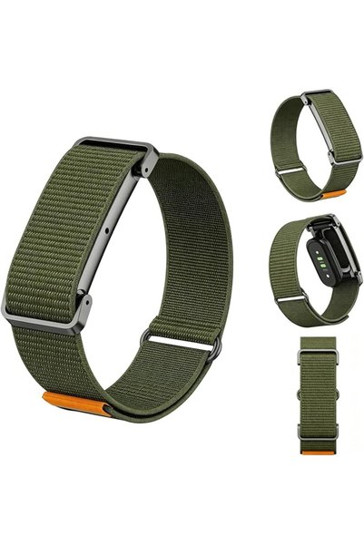 BOOMBOOMBOOM حزام من النايلون متوافق مع Fitbit Air، حزام منسوج قابل للتنفس مع...