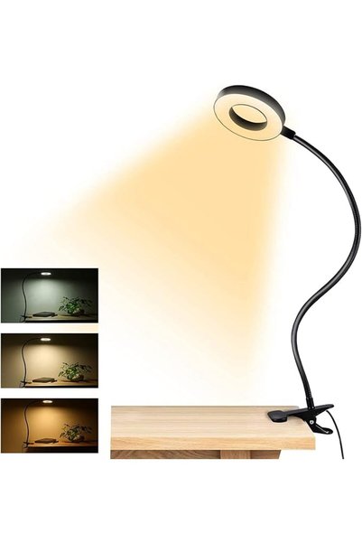 Arabest Desk Lamp - Clip on Light, 48 LED Lamp with 3 Lighting Modes, 10 Brig...
