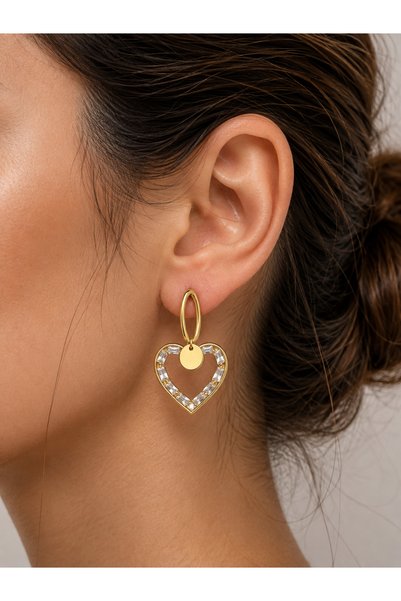 KADIN GOLD ÇELİK KÜPE