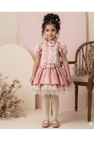 special gift house 2-Piece Children's Dress (Dress - Hair Accessory)