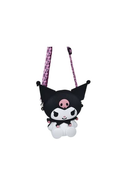 OEM Silicone Purse with Kuromi Pattern for Girls 18x7.2x20.7cm