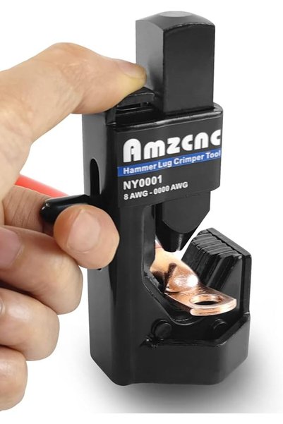 GENERAL AMZCNC Hammer Lug Crimper Tool - 0000 AWG Battery and Welding Cables(...