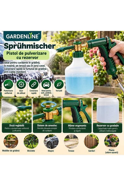 gardenline Пистолет за пръскане на резервоари