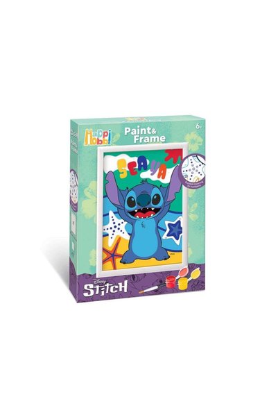 As HappiHobbi Set de pictură și ramă Pictură cu numere Disney Stitch
