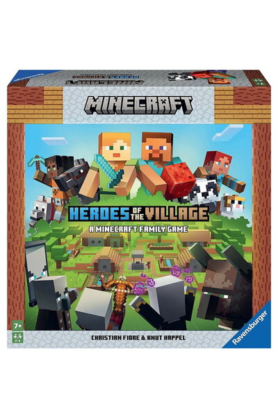 RAVENSBURGER Minecraft Heroes of the Village board game, for children from 7 ...
