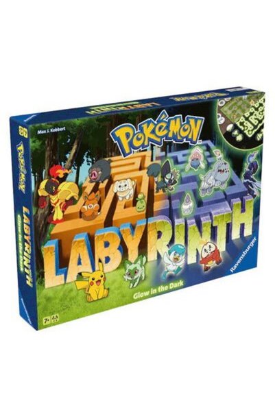 RAVENSBURGER Joc labirint pentru copii - Labyrinth Pokmon Glow in the Dark, d...
