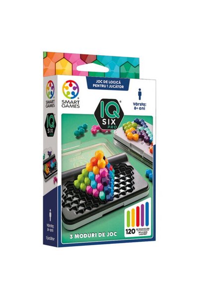 Smart Games Παιχνίδι λογικής με 120 προκλήσεις, - IQ Six Pro, για 8+ ετών, έκ...