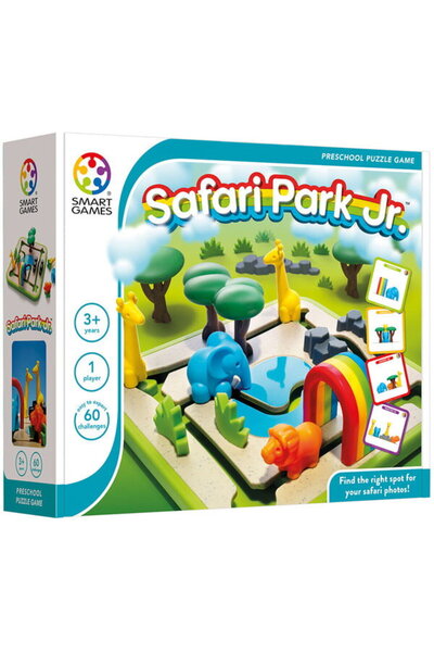 Smart Games Παιχνίδι λογικής με 60 προκλήσεις, - Safari Park Jr., 3+ ετών, δι...