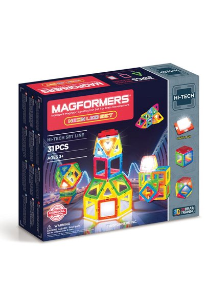 Magformers Magnetic construction set Neon Led Set - Neon Lights, 31 pieces