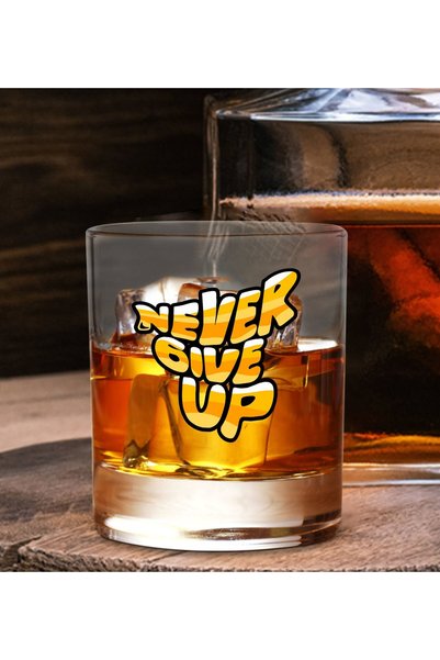 Bk Gift Dtf Motto Design Whiskey Glass-4, Gift for a Friend, Gift for a Lover