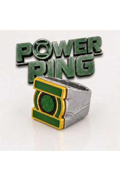 Genel Markalar "Green Lantern Power Ring – Özel Tasarım 3D Baskı Yüzüğü"