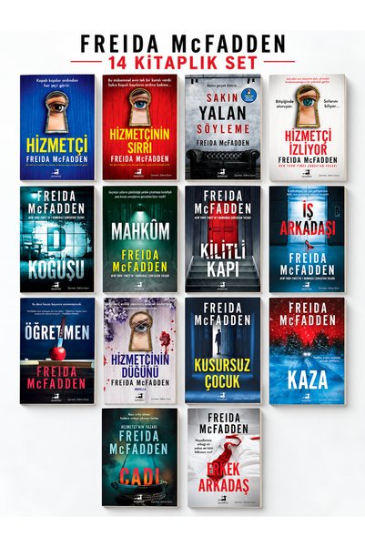 Olimpos Yayınları 14 Bookshelf Freida McFadden Set (Hizmetçi Serisi and Other...