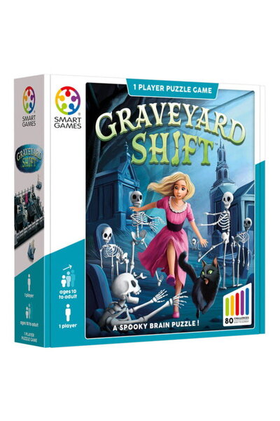 Smart Games Παιχνίδι λογικής με 80 προκλήσεις, - Νυχτερινή Βάρδια, για 10+ ετ...