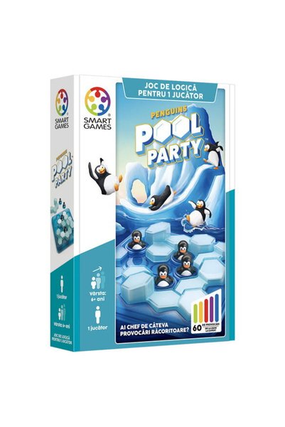 Smart Games Παιχνίδι λογικής με 60 προκλήσεις, - Πάρτι στην πισίνα των πιγκου...