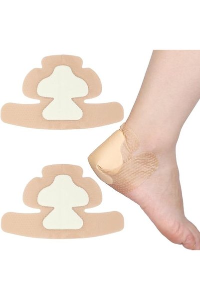 Tazweeq 2Pcs Silicone Heel Foam Dressing Wounds Bandages with Gentle Bonded B...